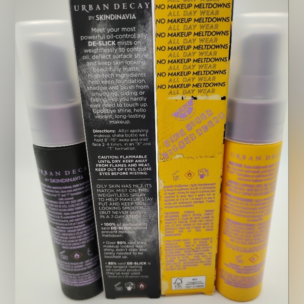 Urban Decay Setting Sprays Bundle- De-Slick&All Nighter - Picture 3 of 3